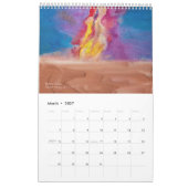 Calendrier 2025-26 - Peintures cosmiques (Mar 2027)