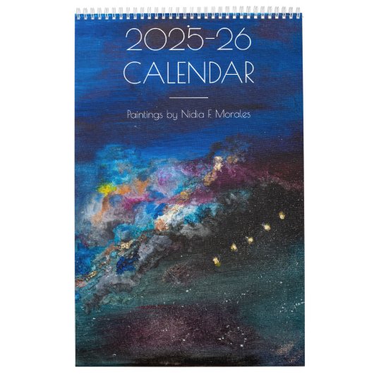 Calendrier 2025-26 - Peintures cosmiques (Protection)
