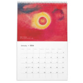 Calendrier 2025-26 - Peintures cosmiques (Jan 2026)