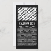 Calendrier 2025 Ajouter 1 Carte photo horizontal n (Devant)