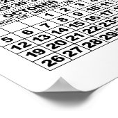 Calendrier 2025 Ajouter 3 Photos Affiche Blanche 1 (Coin)