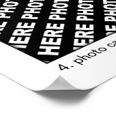 Calendrier 2025 Ajouter 4 Photos Affiche 24x32in (Coin)