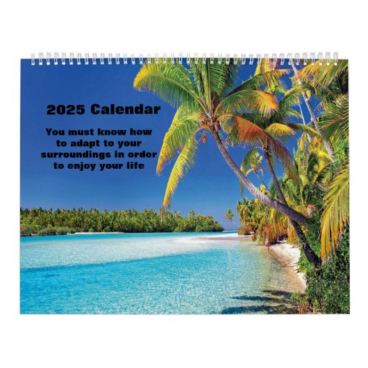 Calendrier 2025 amoureux des plages (Protection)