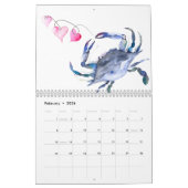 Calendrier 2025 Annuaires d'aquarelle tropicale (Feb 2026)