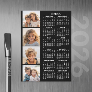 Calendrier 2025 avec 4 photo Collage carte magnéti
