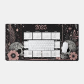 Calendrier 2025 avec fleurs et crânes (Clavier et souris)