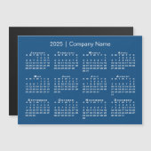Calendrier 2025 avec nom de société Blue Magnet (Devant / Derrière)