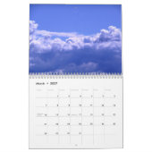 Calendrier 2025 avec nuages (Mar 2027)
