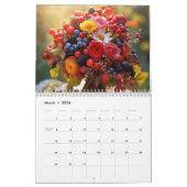 Calendrier 2025. Belles fleurs lumineuses (Mar 2026)