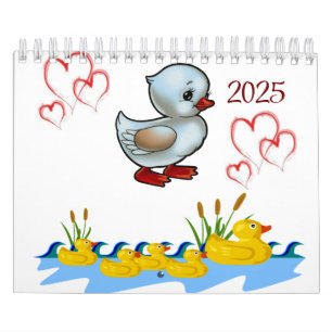Calendrier 2025 Canard floral