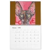 Calendrier 2025 Cat Artist Series Calendar second version (Feb 2026)