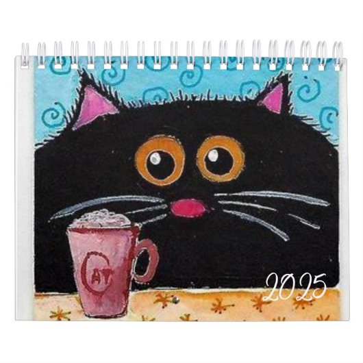 Calendrier 2025 Cat Kitten Whimsical (Protection)