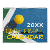 Calendrier 2025 Chaque année Personnalisable PICKLEBALL (Protection)