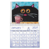 Calendrier 2025 Chat Chaton Fantaisie (Jan 2027)