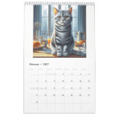 Calendrier 2025 Chats Animaux amusants (Feb 2027)