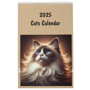 Calendrier 2025 Chats Animaux amusants