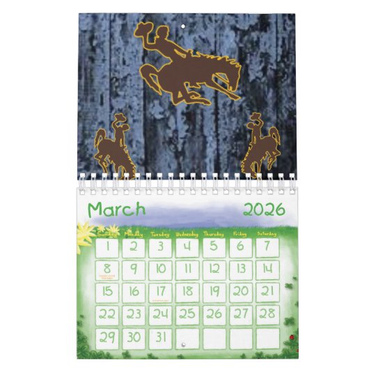 Calendrier 2025 Cowboy Country Men (Mar 2026)