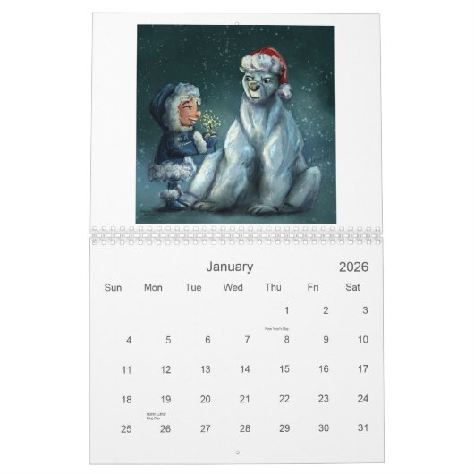 Calendrier 2025 "Danse" de Monika Marzec (Jan 2026)