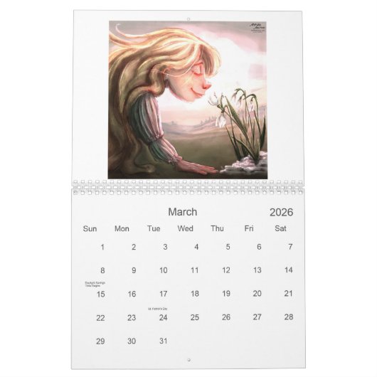 Calendrier 2025 "Danse" de Monika Marzec (Mar 2026)