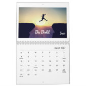 Calendrier 2025 de deux pages (Mar 2027)