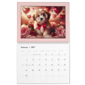 Calendrier 2025 des mignons chiots (Feb 2027)