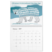 Calendrier 2025 du calligramme animal (Feb 2027)