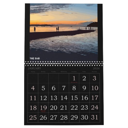 CALENDRIER 2025 DU PARC NATIONAL D'ACADIE (Jan 2026)