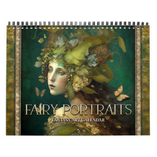 Calendrier 2025 Fairy Portraits Imaginaire Art Calendar