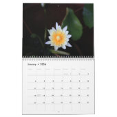 Calendrier 2025 fleur et nuit (Jan 2026)