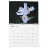 Calendrier 2025 fleur et nuit (Mar 2027)