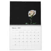 Calendrier 2025 fleur et nuit (Feb 2027)
