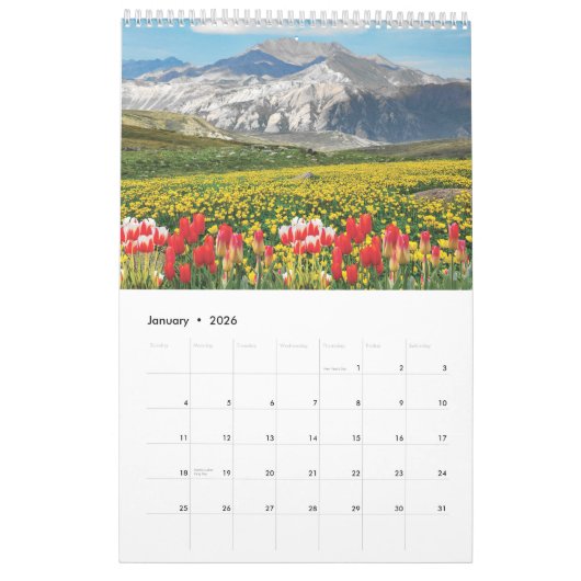 Calendrier 2025 Fleurs classées 3 (Jan 2026)