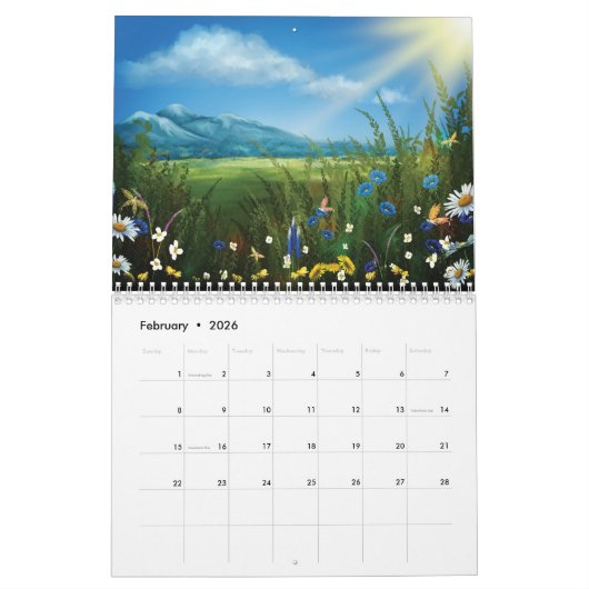 Calendrier 2025 Fleurs classées 3 (Feb 2026)