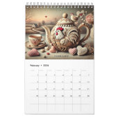 Calendrier 2025 Fun Chicken Teapots (Feb 2026)