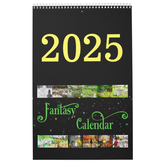 Calendrier 2025 Illustrated Celtic Fantasy Calendar (Protection)