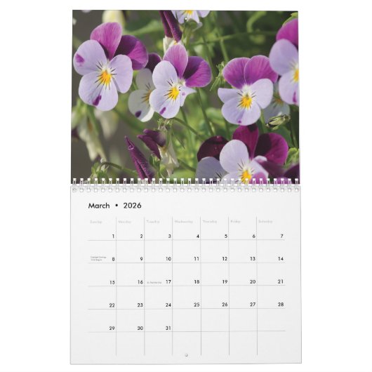 Calendrier 2025 jardins Fleurs 1 (Mar 2026)