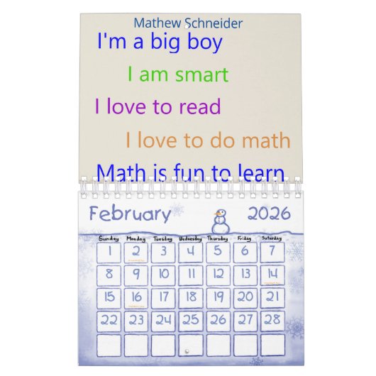 Calendrier 2025 Je suis un gros garçon avec succès (Feb 2026)