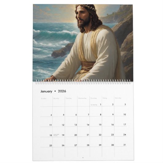 Calendrier 2025 JESUS Art  (Jan 2026)