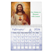 Calendrier 2025 Jésus Christ catholique (Feb 2026)
