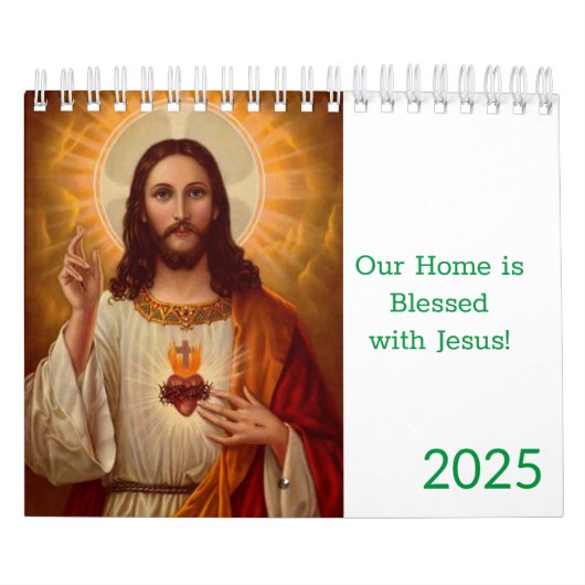 Calendrier 2025 Jésus Christ catholique (Protection)