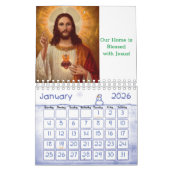 Calendrier 2025 Jésus Christ catholique (Jan 2026)