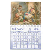Calendrier 2025 Jésus-Christ catholique (Feb 2027)