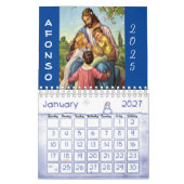 Calendrier 2025 Jésus Christ catholique (Jan 2027)