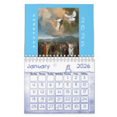 Calendrier 2025 Jésus Christ catholique (Jan 2026)
