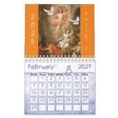 Calendrier 2025 Jésus Christ catholique (Feb 2027)