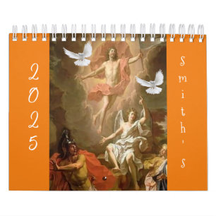 Calendrier 2025 Jésus Christ catholique