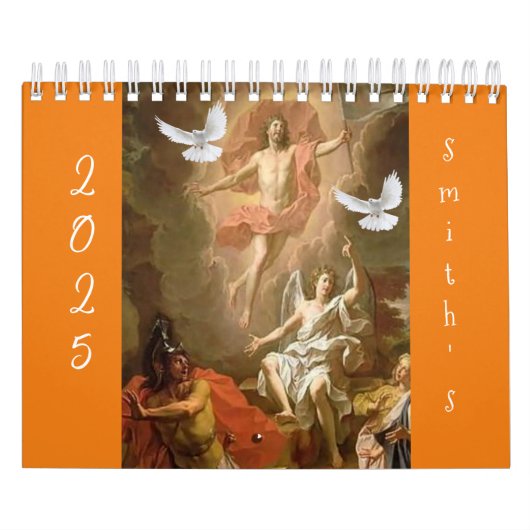 Calendrier 2025 Jésus Christ catholique (Protection)