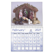 Calendrier 2025 Jésus Christ catholique (Feb 2027)