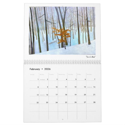 Calendrier 2025 John Suess Fine Art Wall (Feb 2026)