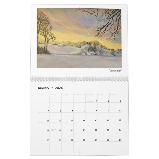 Calendrier 2025 John Suess Fine Art Wall (Jan 2026)